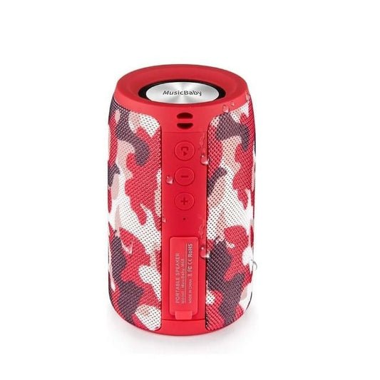 Bluetooth Speaker, Bluetooth Speakers,Outdoor, Portable,Waterproof,Wireless Speakers,Dual Pairing, Bluetooth 5.0,Loud Stereo,Booming Bass,1500 Mins Playtime for Home,Party (Red, M68)